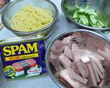 がっつりスパムサラダ作り方1写真