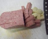 スパムとチーズがよく合う☆ポテマヨ焼き作り方2写真