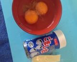 お弁当ごま塩チーズで卵焼き♡作り方1写真