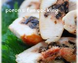 挟んで焼くだけ♪ささ身の明太塩昆布焼き作り方7写真