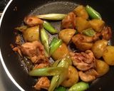 鶏じゃがネギのにんにく炒め作り方5写真