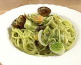 アサリとジェノベーゼのパスタ作り方7写真