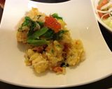 ノンオイル青じそドレで親子炒飯作り方5写真