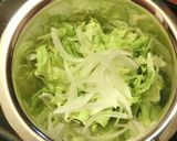 レタスたっぷり　我が家の塩らーめん作り方4写真