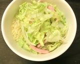 レタスたっぷり　我が家の塩らーめん作り方7写真