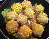 お弁当用コーンかのこ肉団子作り方4写真