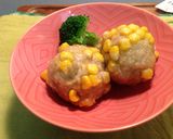 お弁当用コーンかのこ肉団子作り方5写真