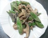 スナックエンドウと豚肉のマヨ炒め作り方5写真