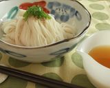 オレンジ麺つゆで✿ぶっかけひやむぎ作り方2写真