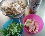 白だしで　きのこ　ﾊﾟｽﾀ作り方1写真