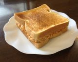 鮭フレークでボリュームこんがりサンド作り方2写真