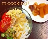 夏先取りサラダうどん作り方4写真