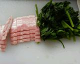 ほうれん草ベーコーン作り方3写真