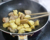 豚ばら肉とさつま芋の照り焼き作り方6写真
