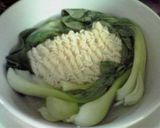 レンジと丼で丸ごと青梗菜かき玉塩ラーメン作り方5写真