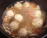 節約☆ふわふわもやし入り鶏だんご汁作り方9写真