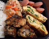 お弁当に♪クレソン入れた玉子焼き作り方3写真