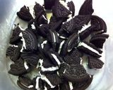 オレオ♪ キャラメルチーズケーキアイス作り方5写真