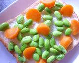 塩昆布×蜂蜜梅 たっぷりやさいトースト作り方3写真
