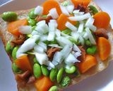 塩昆布×蜂蜜梅 たっぷりやさいトースト作り方4写真