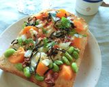 塩昆布×蜂蜜梅 たっぷりやさいトースト作り方6写真