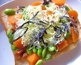 塩昆布×蜂蜜梅 たっぷりやさいトースト作り方5写真