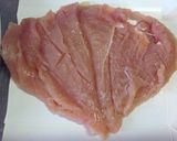 大判(^_^)むね肉のピカタ作り方1写真