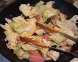 フライパン一つで！スパムのペペロンチーノ作り方4写真