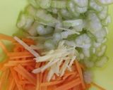 細切り野菜のスープ作り方1写真