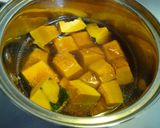 かぼちゃと鶏そぼろのホクホク煮物♪作り方4写真