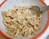 きゅうりと胡麻だれ鶏むね肉のサラダ作り方2写真
