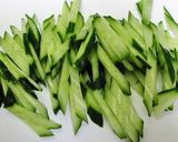 きゅうりと胡麻だれ鶏むね肉のサラダ作り方3写真