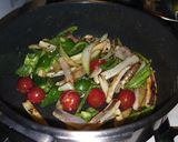 イカとカラフル野菜のポン酢炒め♬作り方3写真