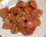 簡単☆トマトたっぷりスクランブルエッグ作り方1写真