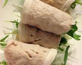 マヨポンで♪簡単豚ロースくるくる巻き♡作り方2写真