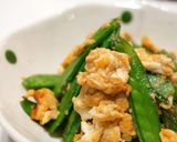 定番の味【さやえんどうの卵とじ】作り方4写真