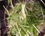 水菜と豚肉の簡単炒め作り方4写真