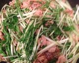水菜と豚肉の簡単炒め作り方5写真