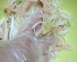 簡単！節約★胸肉（ささみ)と白葱の春巻き作り方3写真