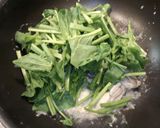 牡蠣とほうれん草のガーリックバター炒め作り方6写真