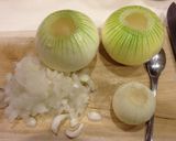 新玉ねぎの肉詰めスープ煮作り方1写真