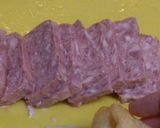 ジューシーなクロックムッシュ風スパム作り方1写真