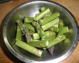 アスパラと豚肉の中華炒め作り方1写真