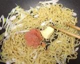 簡単ランチに❤明太子バター焼きそば作り方7写真