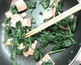 ベーコンとほうれん草のソテー作り方7写真