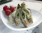 お弁当にも❤スナップエンドウの肉巻天♬作り方5写真