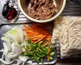 コストコのプルコギで焼きうどん作り方1写真