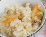 ベビーホタテの炊き込みご飯作り方6写真