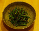 ごまの香りがグー☆いんげんのごま和え作り方6写真