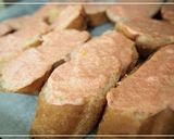 市販のバゲットで作る明太ラスク☆作り方3写真